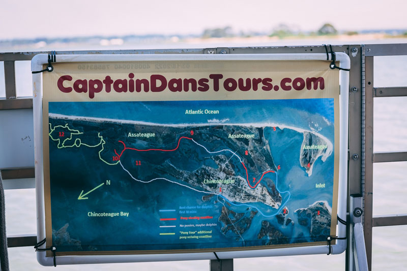 Captain Dan's Boat Tour Map