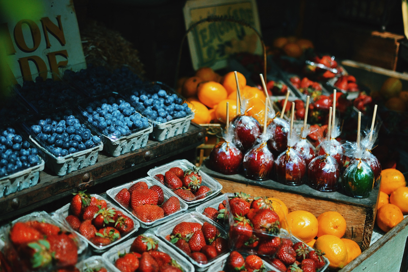 blueberry festival vendor stand