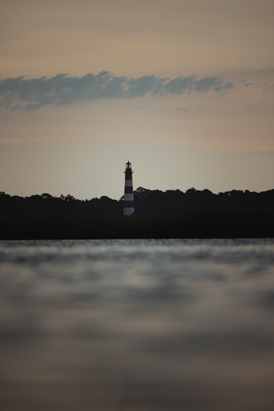 assateague lighthouse sunset