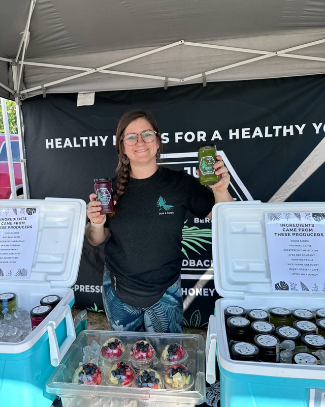 vendors at the farmers market