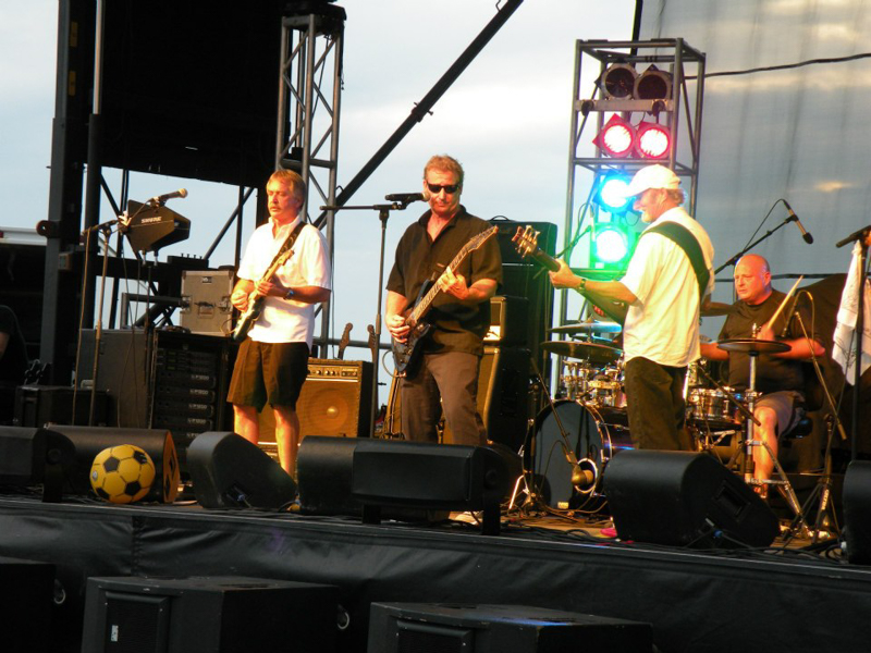Front Page News band chincoteague Music at the Dock